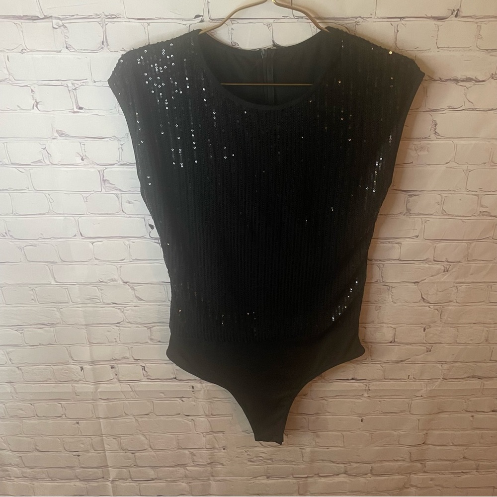 😍Beautiful Sequinced Bodysuit,Size L😍